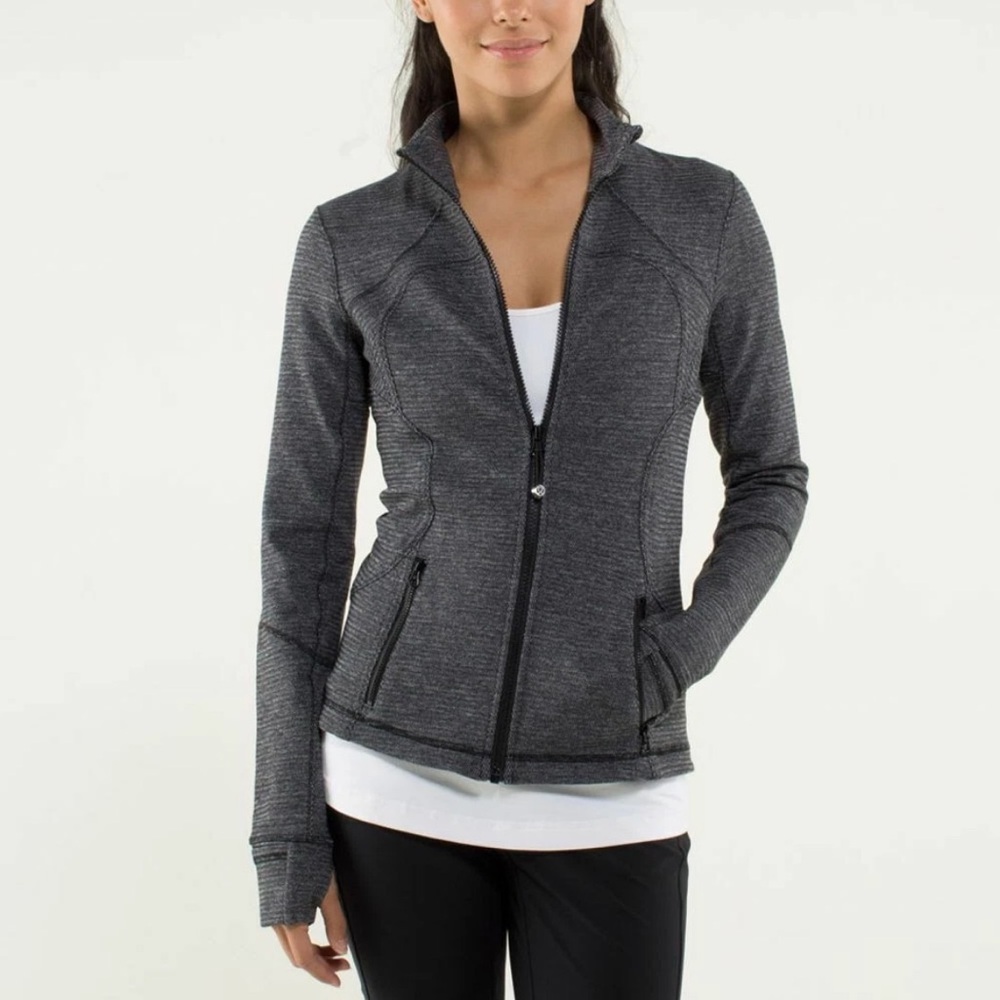 Lululemon Athletica Forme Jacket II in Textured Black/Deep Coal